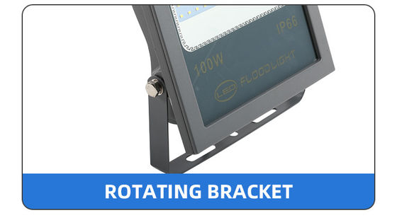 IP66/67 imperméable à l'eau 30W 50W 100W 150W 200W Slim LED Flood Light pour le stade extérieur