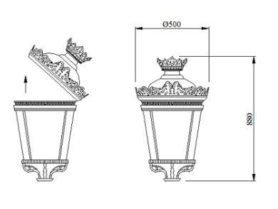 Lampes à LED pour jardins de jardins haute puissance 70W 100W 120W 150W