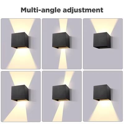 Solution d'éclairage extérieur résidentiel Lampes murales en aluminium avec alimentation solaire
