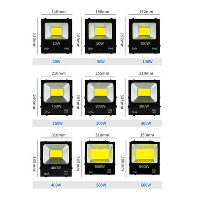 20W 30W 50W 100W 150W 200W High Power Led Flood Lights pour le stade de sport en plein air