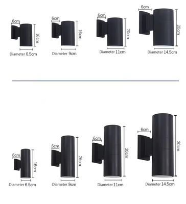 Lampes murales à écran de jardin extérieur à LED diffuseur de lumière murale en aluminium 6W 10W 12W 24W 48W 60W
