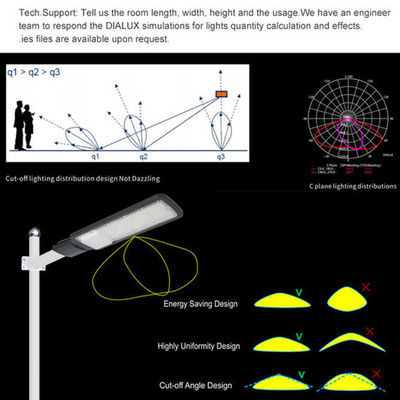 IP65 étanche à l'eau 50W 100W 150W 200W LED lampe de rue solaire pour éclairage de rue