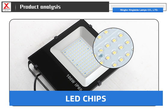 Lumière LED extérieure de 100 W IP65 imperméable à l'eau avec capteur 6500K 10000Lm Lumière de sécurité