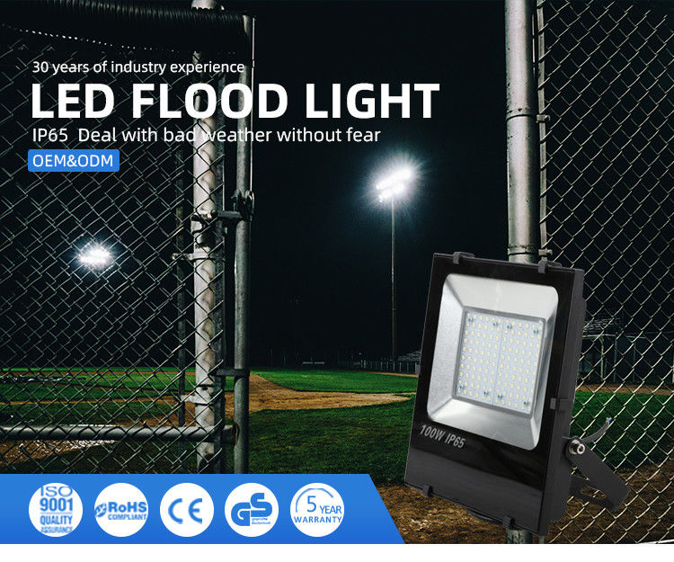 Lumière LED extérieure de 100 W IP65 imperméable à l'eau avec capteur 6500K 10000Lm Lumière de sécurité
